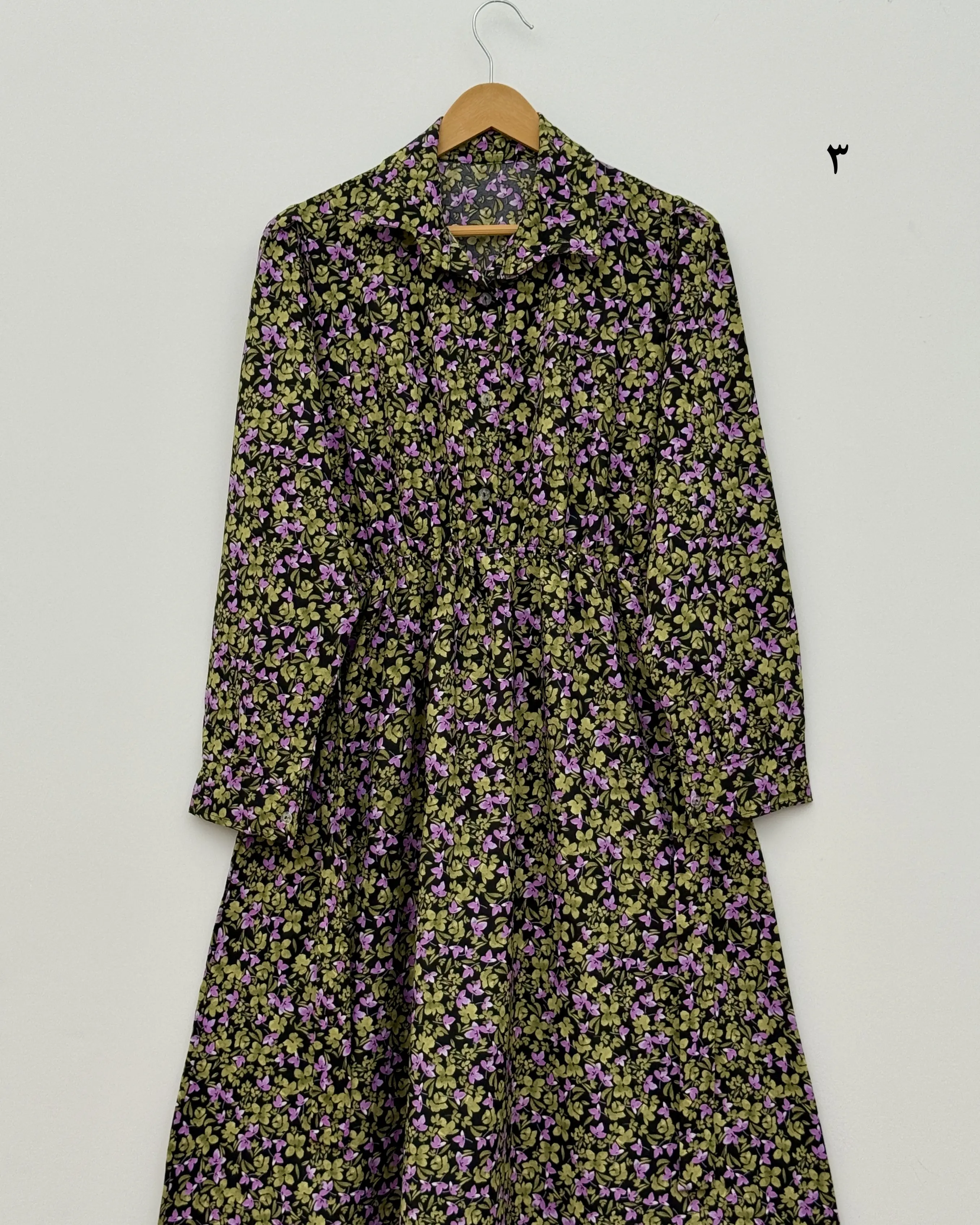 پیراهن ساحلی کرپ گلدار مدل بهار